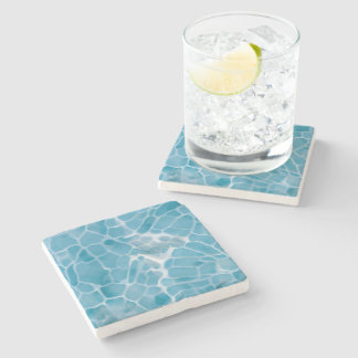 Larimar summer Blue  Stone Coaster