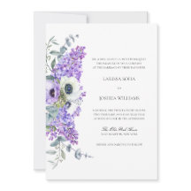 Larissa Elegant Purple Floral All-in-One Wedding