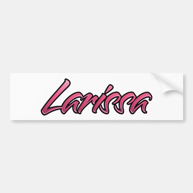 Larissa faded pink Aufkleber Sticker (Front)