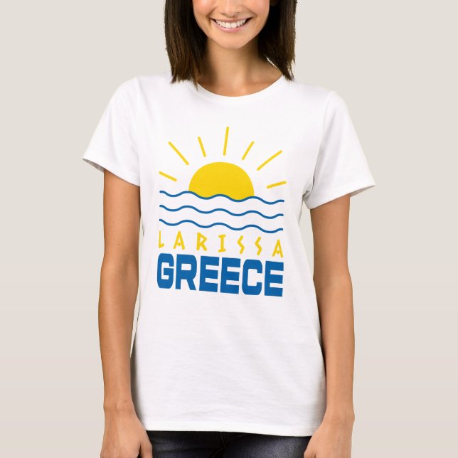 Larissa Greece Sunshine And Sea Waves Women's T-Shirt (Front)