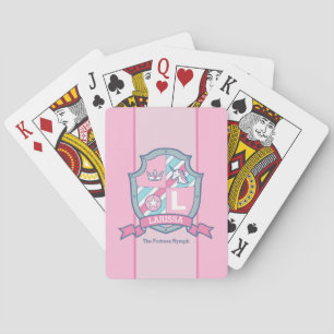 Larissa pastel princess knights crest name meaning playing cards