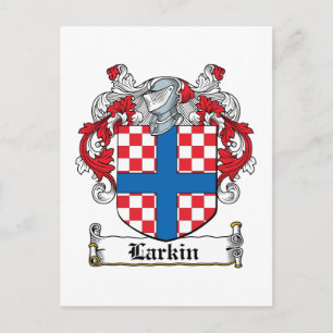 Larkin Family Crest Postcard