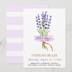 Larkspur Bouquet Bridal Shower Invitation