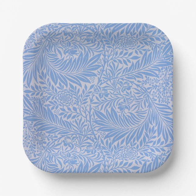 Larkspur by William Morris Paper Plates (Front)
