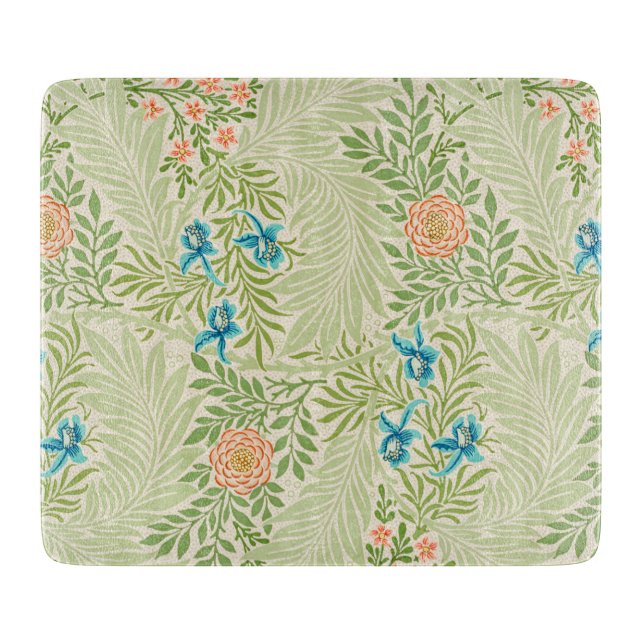 Larkspur Pattern (by William Morris) Cutting Board (Front)