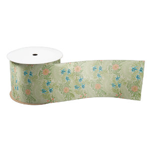 Larkspur Pattern (by William Morris) Satin Ribbon