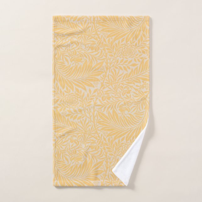 Larkspur William Morris Vibrant Serviette jaune fo (Serviette à main)
