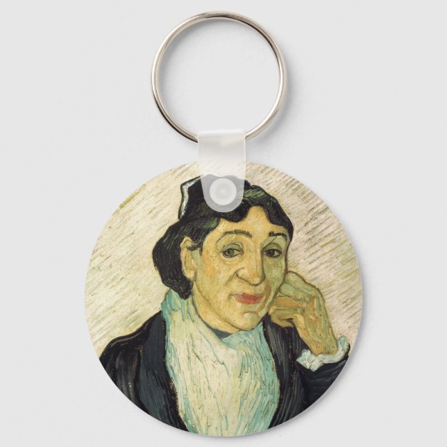 L'Arlesienne (Madame Ginoux) by Vincent van Gogh Keychain (Front)