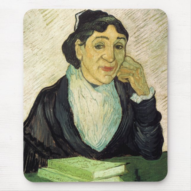 L'Arlesienne (Madame Ginoux) by Vincent van Gogh Mouse Pad (Front)