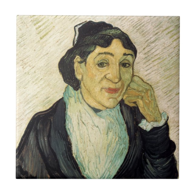 L'Arlesienne (Madame Ginoux) by Vincent van Gogh Tile (Front)