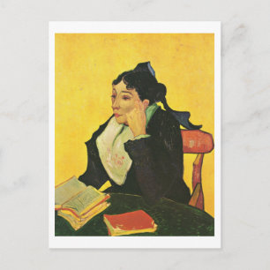 L'Arlésienne with Books, Vincent Van Gogh Postcard