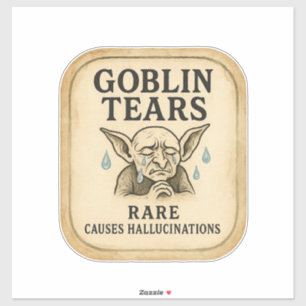 Larmes de Gobelin - Étiquette de pharmacie d'Hallo