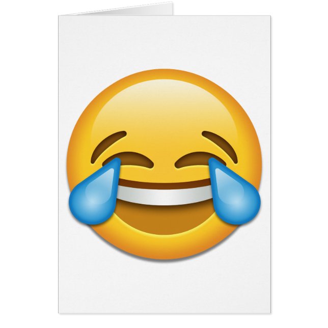 Larmes d'emoji de joie drôles (Devant)