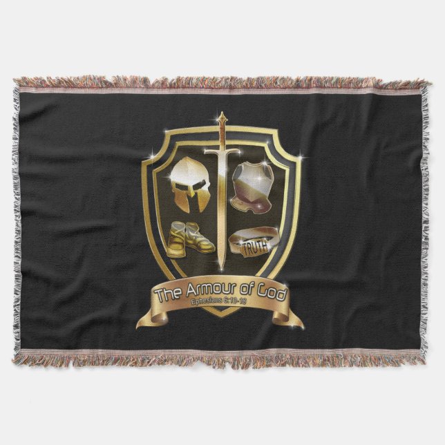 L'armure de la couverture chrétienne d'évangile de (Devant)