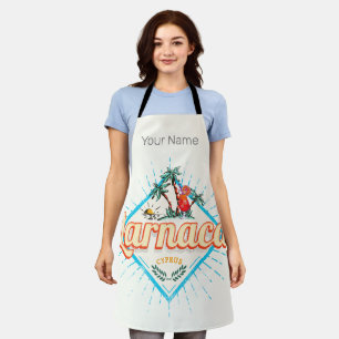 Larnaca Cyprus Retro Cocktail Vintage Sunset Apron