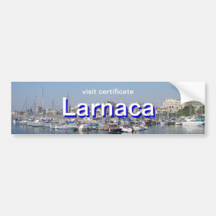Larnaca, Cyprus visit certificate Bumper Sticker