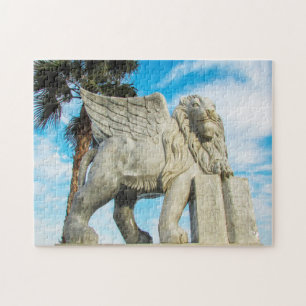 Larnaca lion winged lion statue. jigsaw puzzle