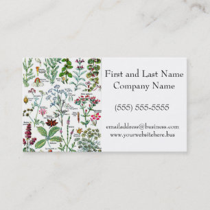 Larousse Digestive Plants Painting Business Card