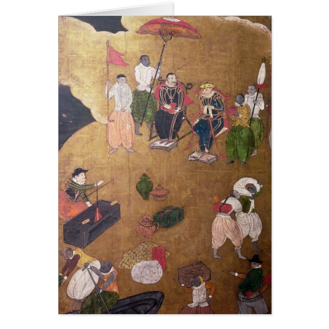 L'arrivée du Portugais au Japon (Devant)