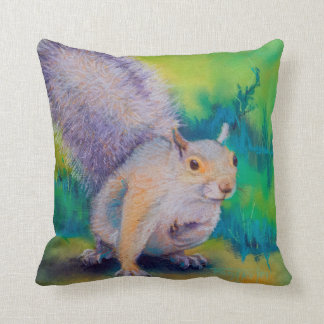 Larry, Curly and Moe Squirrels Throw Pillow