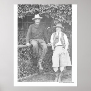 Larry Larom and a women posing. Poster