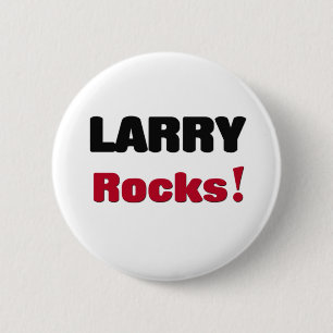 Larry Rocks 2 Inch Round Button