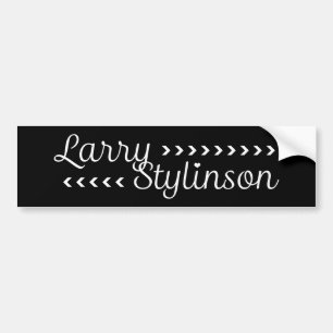 Larry Stylinson Customizable Colour Black And Bumper Sticker