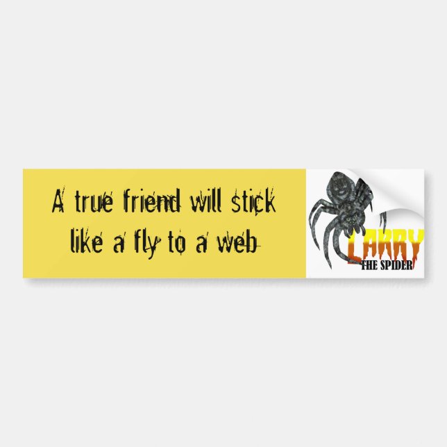 Larry the Spider bumper sticker 2 (Front)