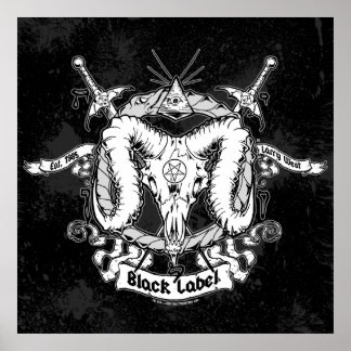 Larry West's Black Label Poster