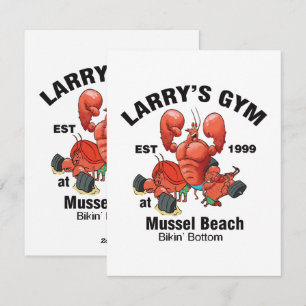 Larry's Gym At Mussel Beach Holiday Card