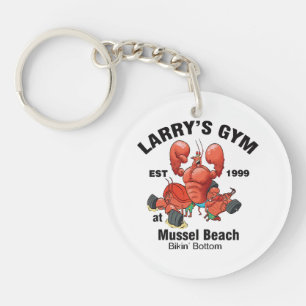 Larry's Gym At Mussel Beach Keychain