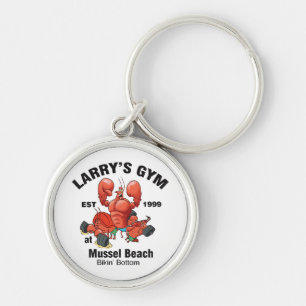 Larry's Gym At Mussel Beach Keychain