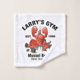 Larry's Gym At Mussel Beach Wash Cloth