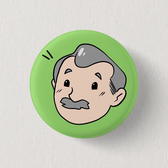 Lars - Bjornstad A&C 1 Inch Round Button (Front)