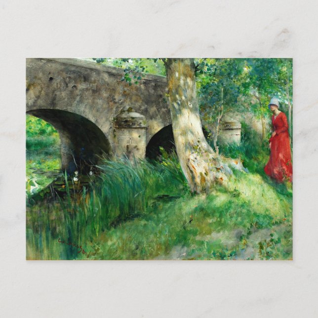 Larsson - Bridge in Grez Postcard (Front)