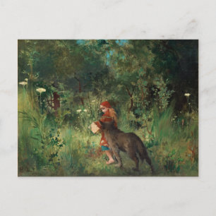 Larsson - Little Red Riding Hood Postcard