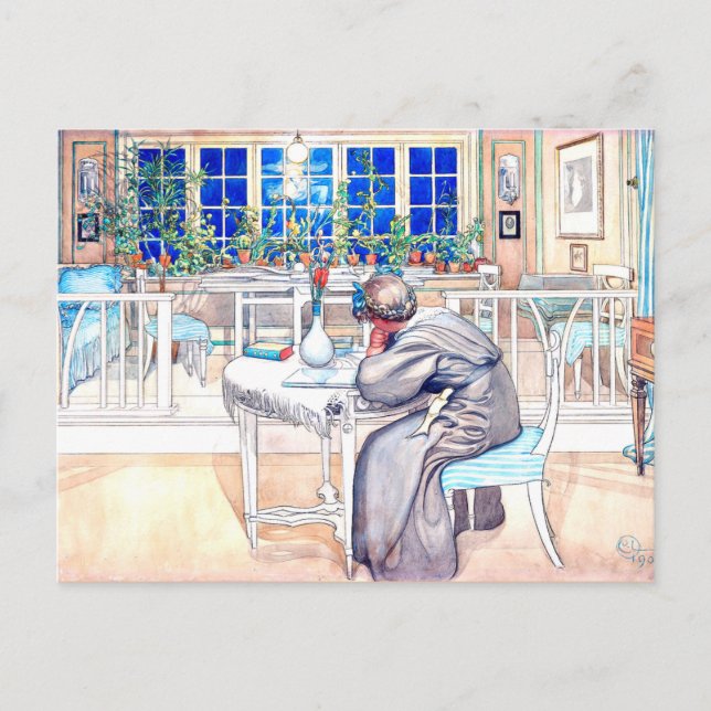 Larsson - On the Eve of the Trip to England Postcard (Front)