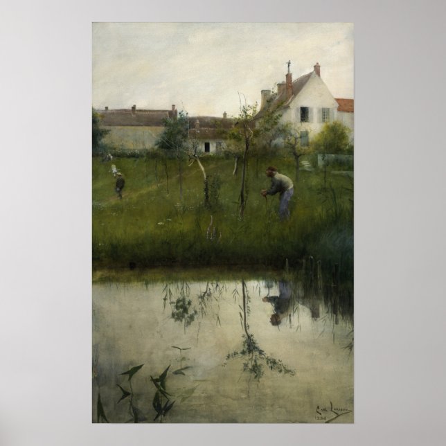 Larsson - The Old Man And The Nursery Garden Poster (Front)
