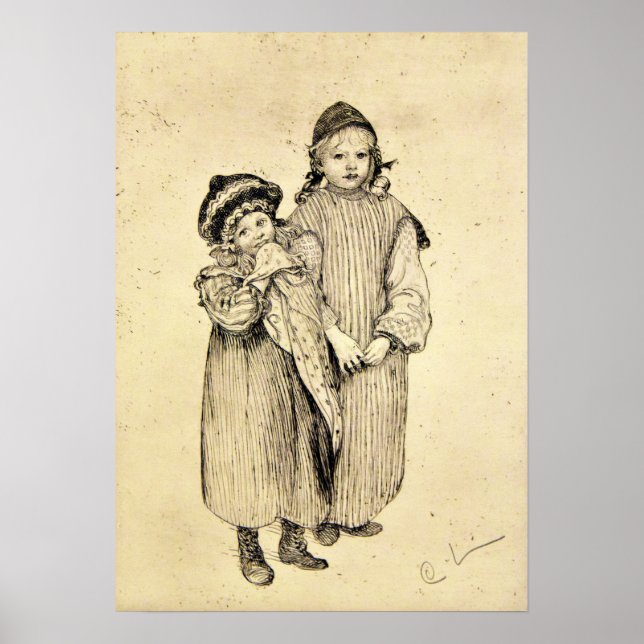 Larsson - Two Children Poster (Front)