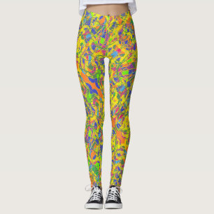 L'art abstrait leggings indiens
