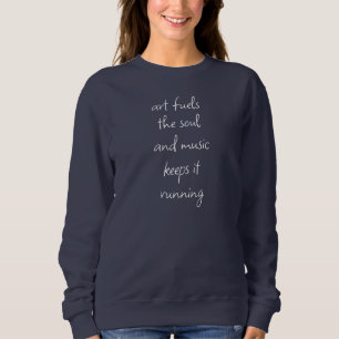 L'art alimente le Sweatshirt de base des femmes de