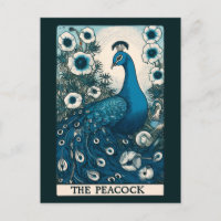 L'art de la carte de tarot du paon Art paons Sarce