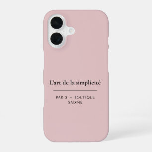 L'art de la Simplicité Blush Pink iPhone Case