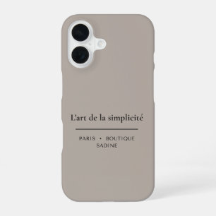 L'art de la Simplicité Warm Stone iPhone Case