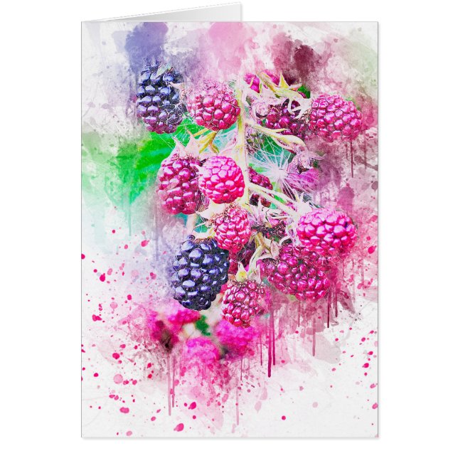 l'art des fruits de mûre abstrait (Devant)