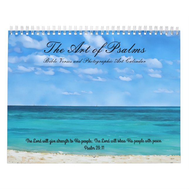 L'art des psaumes Bible Verse Calendrier Art (Protection)