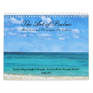 L'art des psaumes Bible Verse Calendrier Art