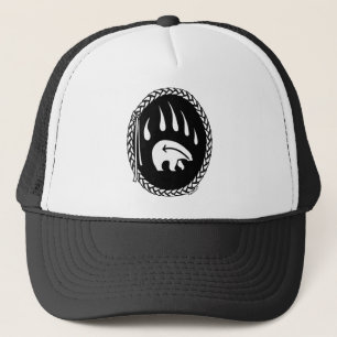 L'art d'ours indigène couvre le casquette tribal