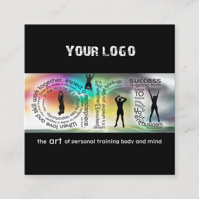 L'art du Carte de visite de l'encadrement (Devant)