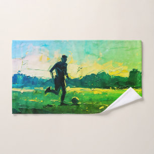 "L'art du football" (Style 4) Peinture à l'huile